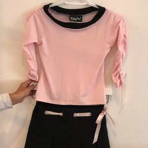 EUC Top & skirt Matching Set Girls size M